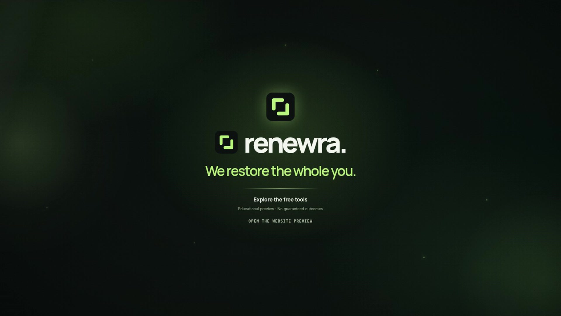 Renewra: We restore the whole you.